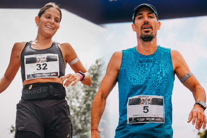 Germán Gonzáles e Isa Zalazar a su llegada a meta | Todas las imágenes están protegidas por derechos de autor y copyright de la prueba Crono Trail La Corona ©